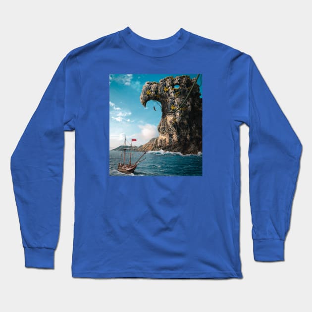 Land of Eagles Long Sleeve T-Shirt by Ergen Art